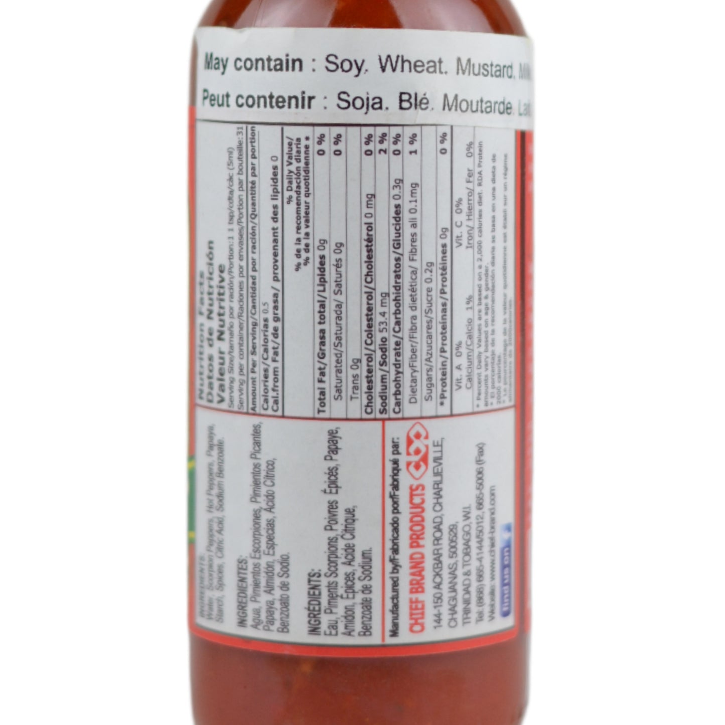 Scorpion Pepper Sauce - Chief’s - 155ml